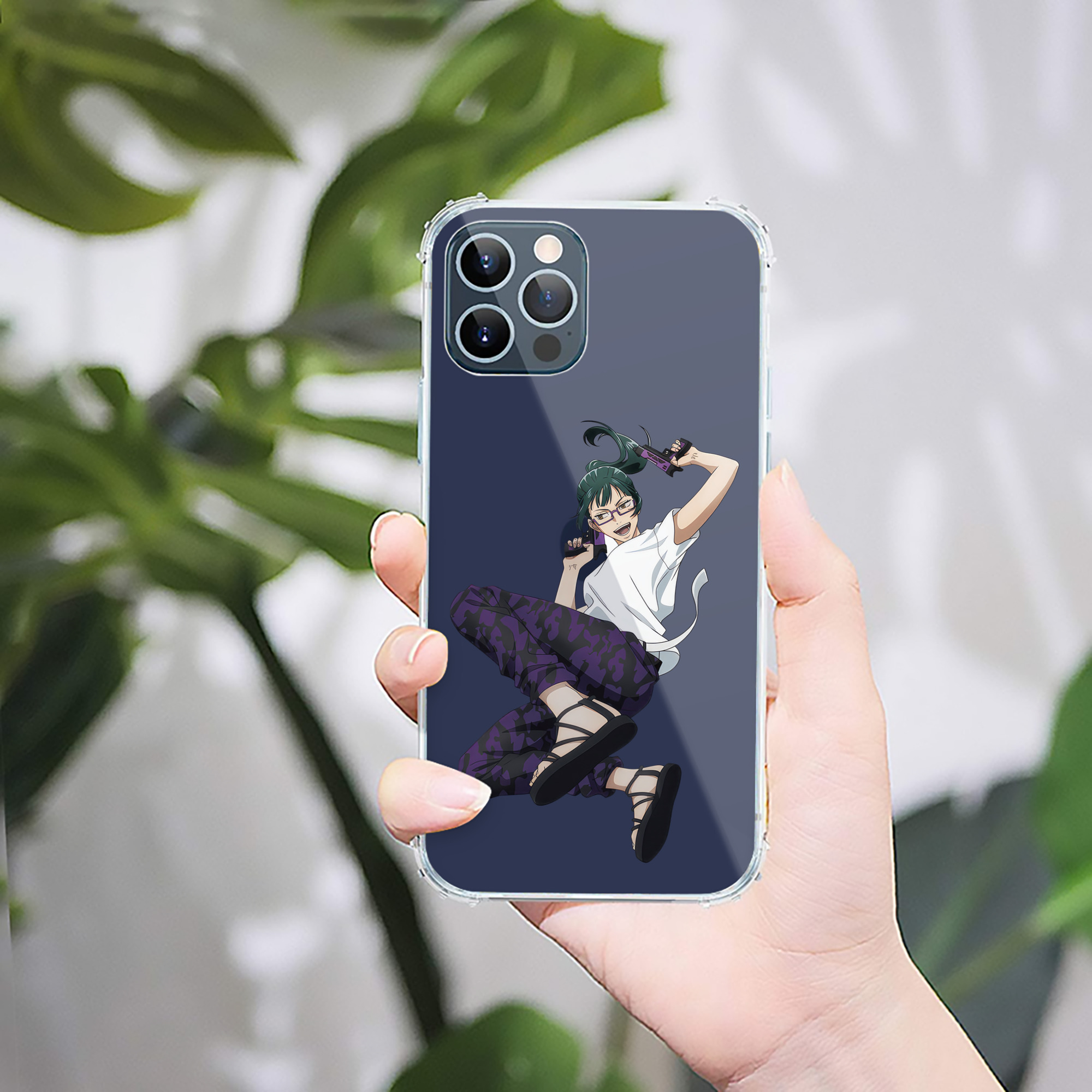 （画像用） 呪術廻戦 Jujutsu Kaisen 【iPhone 12シリーズ対応】透明スマホケース（クリアソフトケース）